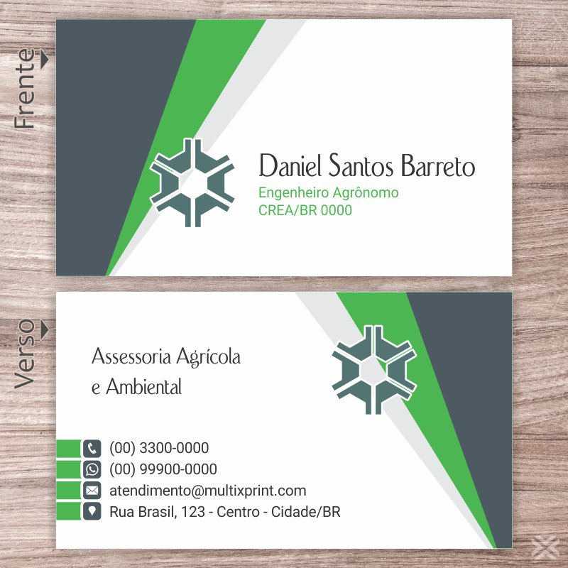 Cartão de Visita Agrônomo 0207 - Imagem 2