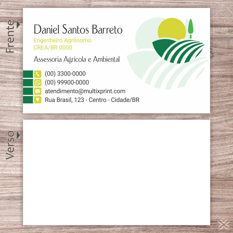 Cartão de Visita Agrônomo 0209 - Imagem 2