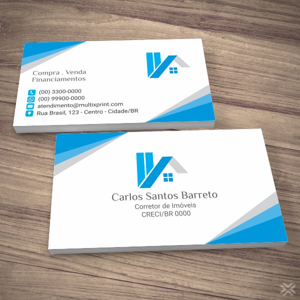 Cartão de Visita Corretor de Imóveis 1306