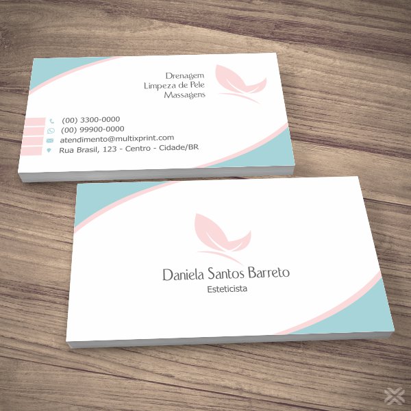 Cartão de Visita Esteticista 0804