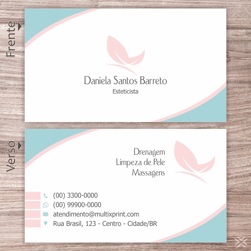 Cartão de Visita Esteticista 0804 - Imagem 2