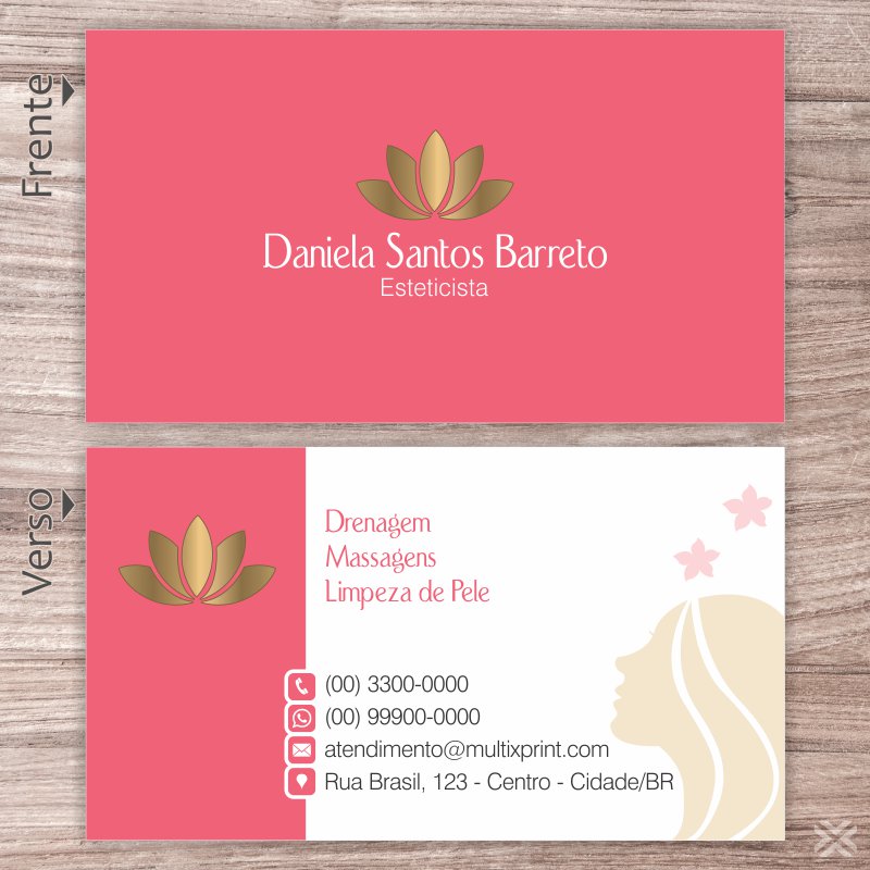 Cartão de Visita Esteticista 0816 - Imagem 2