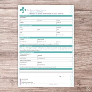 Atestado para Viagem Veterinário 30122