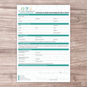 Atestado para Viagem Veterinário 3030
