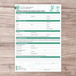 Atestado para Viagem Veterinário 3043