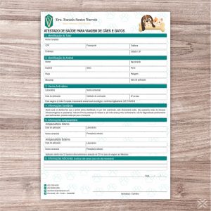 Atestado para Viagem Veterinário 3091
