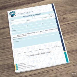 Atestado de Castração Veterinário 30102