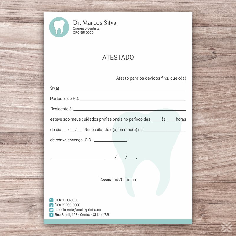 Atestado Dentista 0606 - Imagem 2