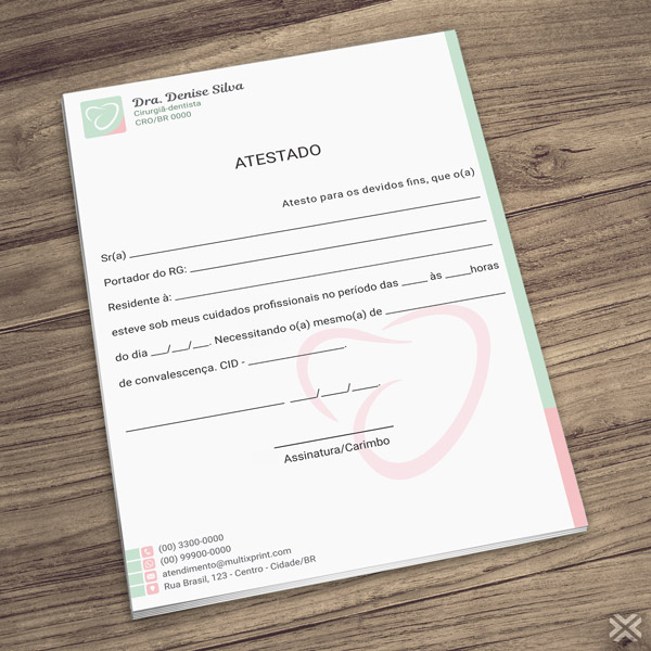 Atestado Dentista 0611