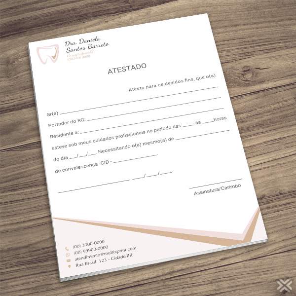 Atestado Dentista 0621
