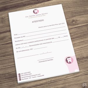 Atestado Dentista 0647