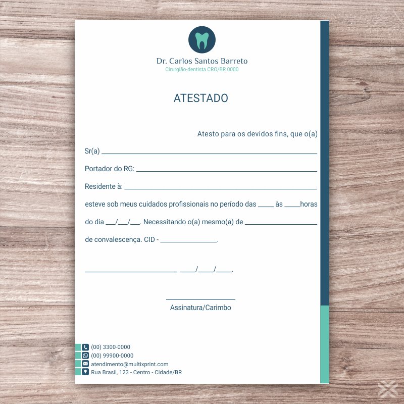Atestado Dentista 0655 - Imagem 2