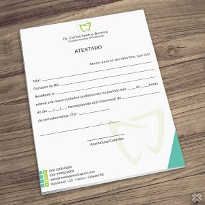 Atestado Dentista 0657