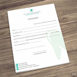 Atestado Dentista 0658