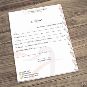 Atestado Dentista 0669
