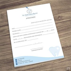 Atestado Dentista 0673