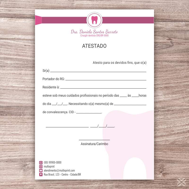 Atestado Dentista 0675 - Imagem 2