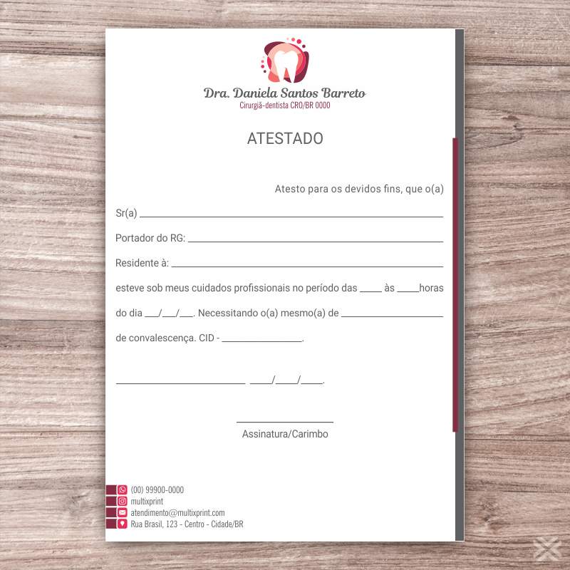 Atestado Dentista 0676 - Imagem 2