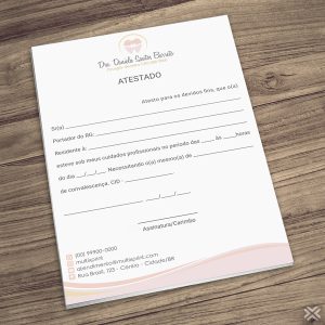 Atestado Dentista 0677