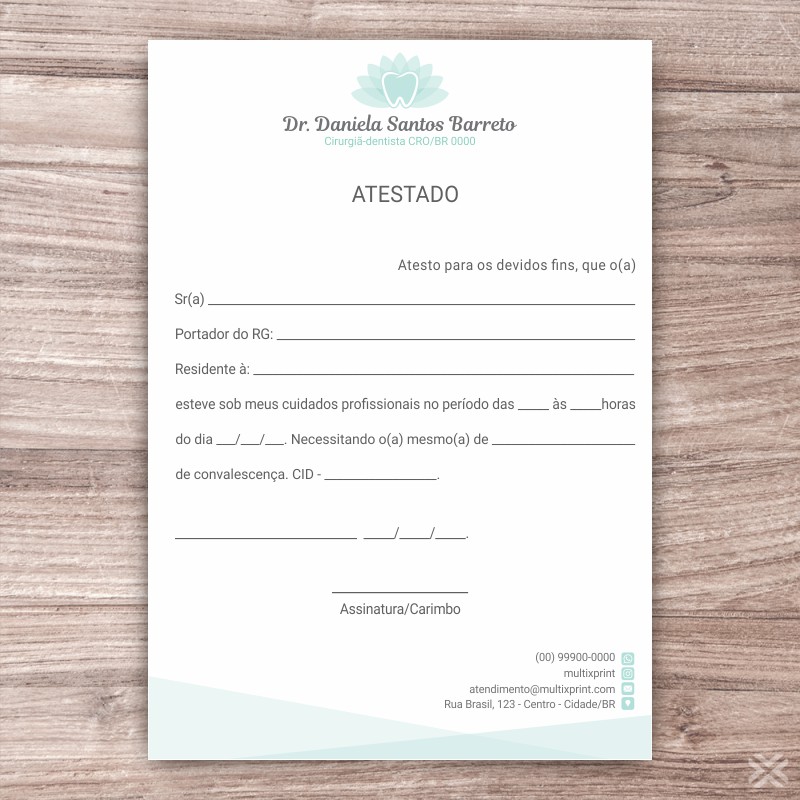 Atestado Dentista 0682 - Imagem 2