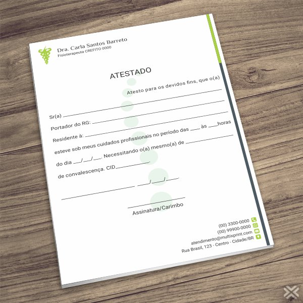 Atestado Fisioterapeuta 0911