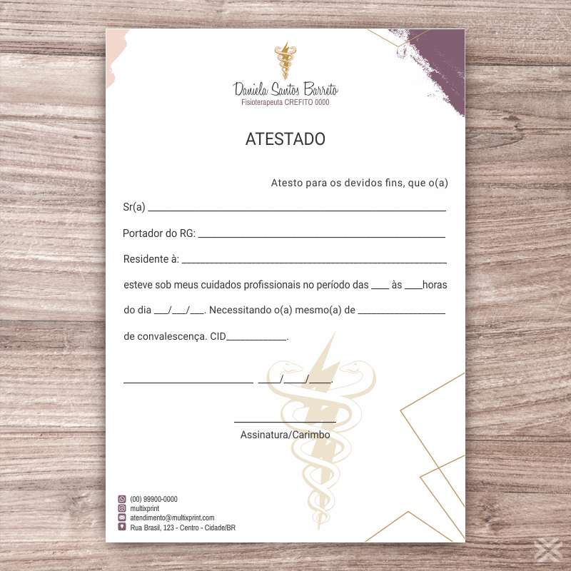 Atestado Fisioterapeuta 09112 - Imagem 2