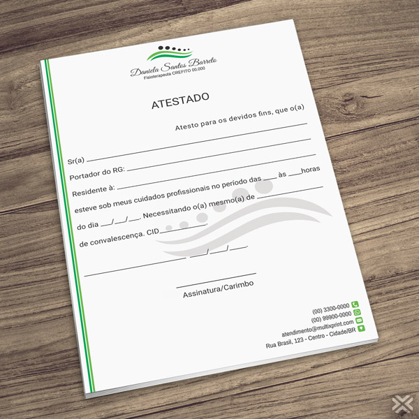Atestado Fisioterapeuta 0984