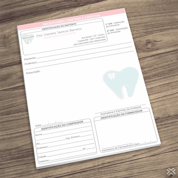 Controle Especial Dentista 0665