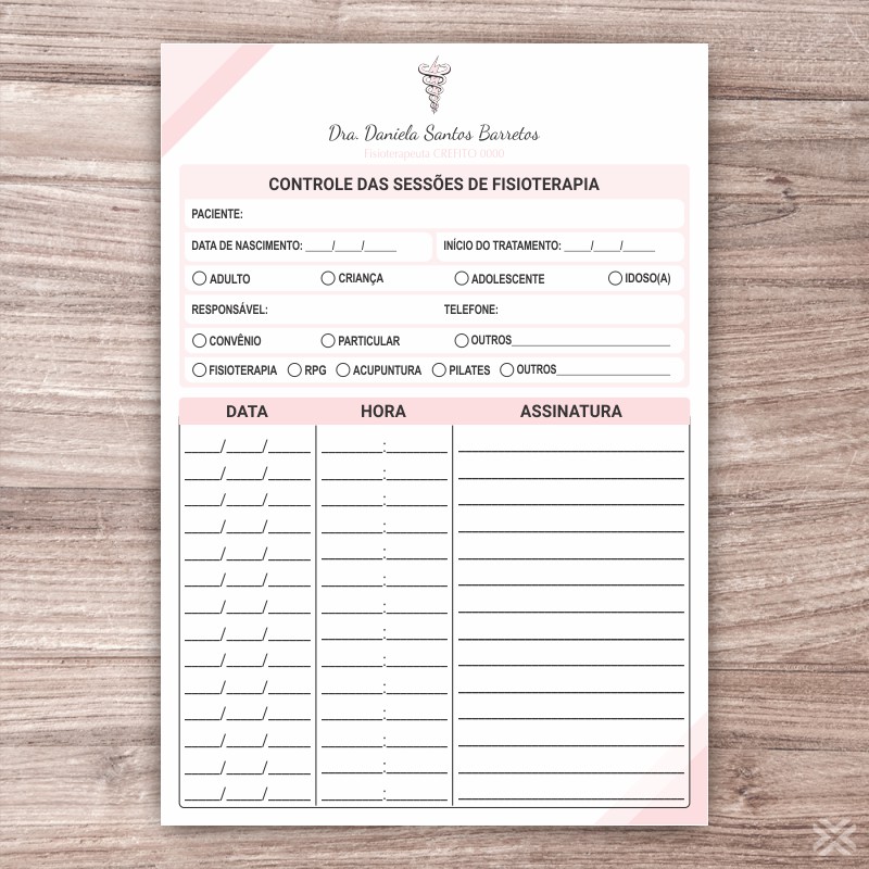 Controle de Sessões Fisioterapeuta 0901 - Imagem 2