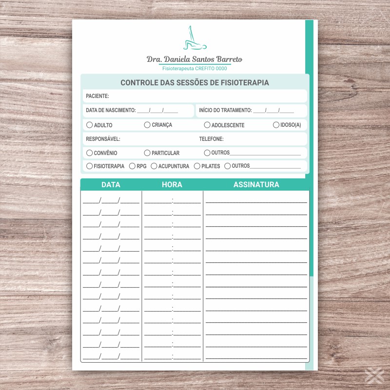 Controle de Sessões Fisioterapeuta 0958 - Imagem 2