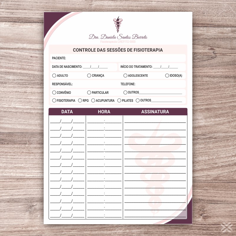Controle de Sessões Fisioterapeuta 0975 - Imagem 2
