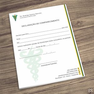 Declaração de Comparecimento Fisioterapeuta 0902