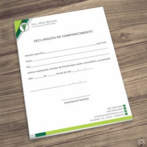 Declaração de Comparecimento Fisioterapeuta 0907
