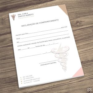 Declaração de Comparecimento Fisioterapeuta 09100