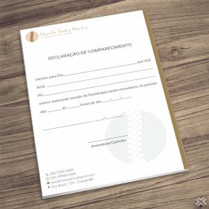 Declaração de Comparecimento Fisioterapeuta 09101