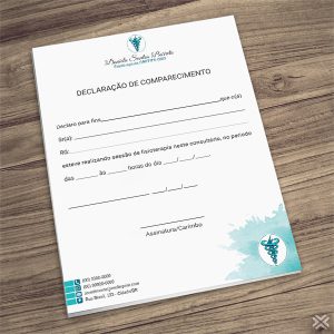 Declaração de Comparecimento Fisioterapeuta 09105