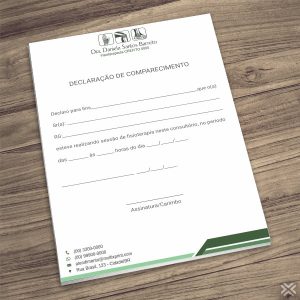 Declaração de Comparecimento Fisioterapeuta 0924