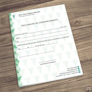 Declaração de Comparecimento Fisioterapeuta 0926