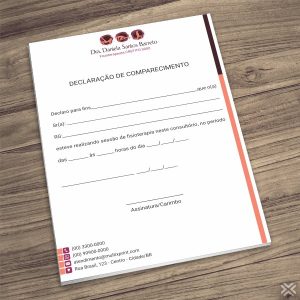 Declaração de Comparecimento Fisioterapeuta 0954