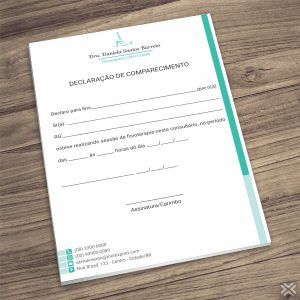 Declaração de Comparecimento Fisioterapeuta 0958