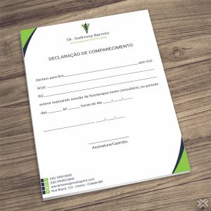 Declaração de Comparecimento Fisioterapeuta 0963