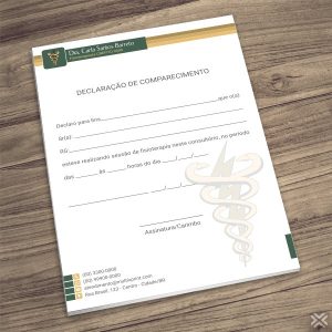Declaração de Comparecimento Fisioterapeuta 0965