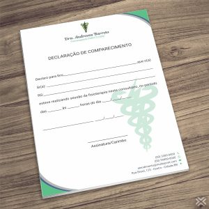 Declaração de Comparecimento Fisioterapeuta 0966