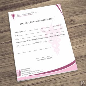 Declaração de Comparecimento Fisioterapeuta 0970