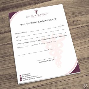 Declaração de Comparecimento Fisioterapeuta 0975