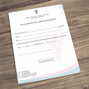 Declaração de Comparecimento Fisioterapeuta 0976