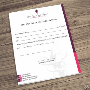 Declaração de Comparecimento Fisioterapeuta 0982