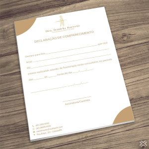 Declaração de Comparecimento Fisioterapeuta 0996