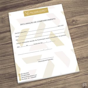 Declaração de Comparecimento Fisioterapeuta 0998