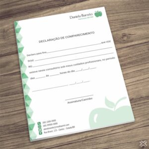 Declaração de Comparecimento Nutricionista 2426